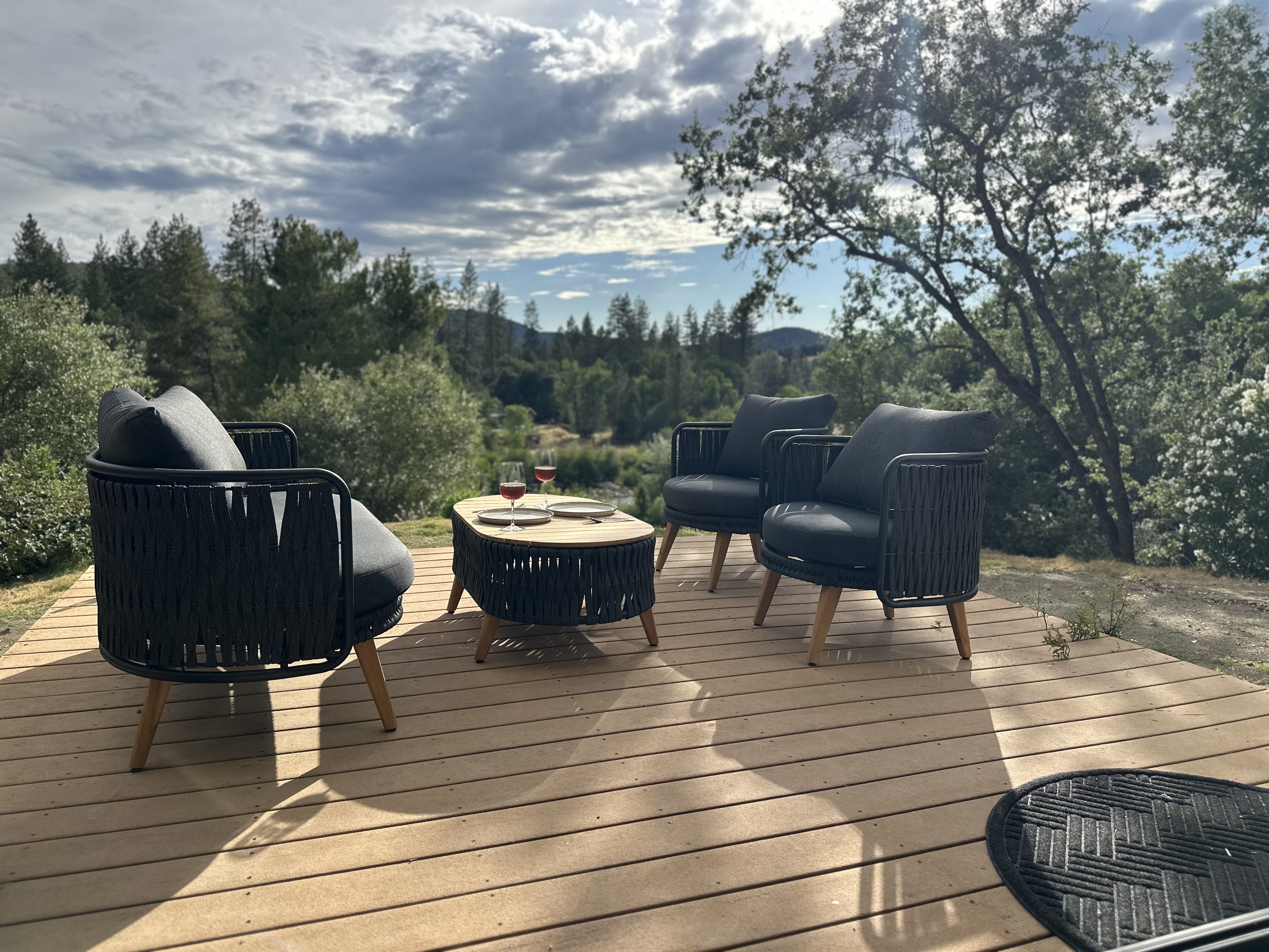 Wine on the deck