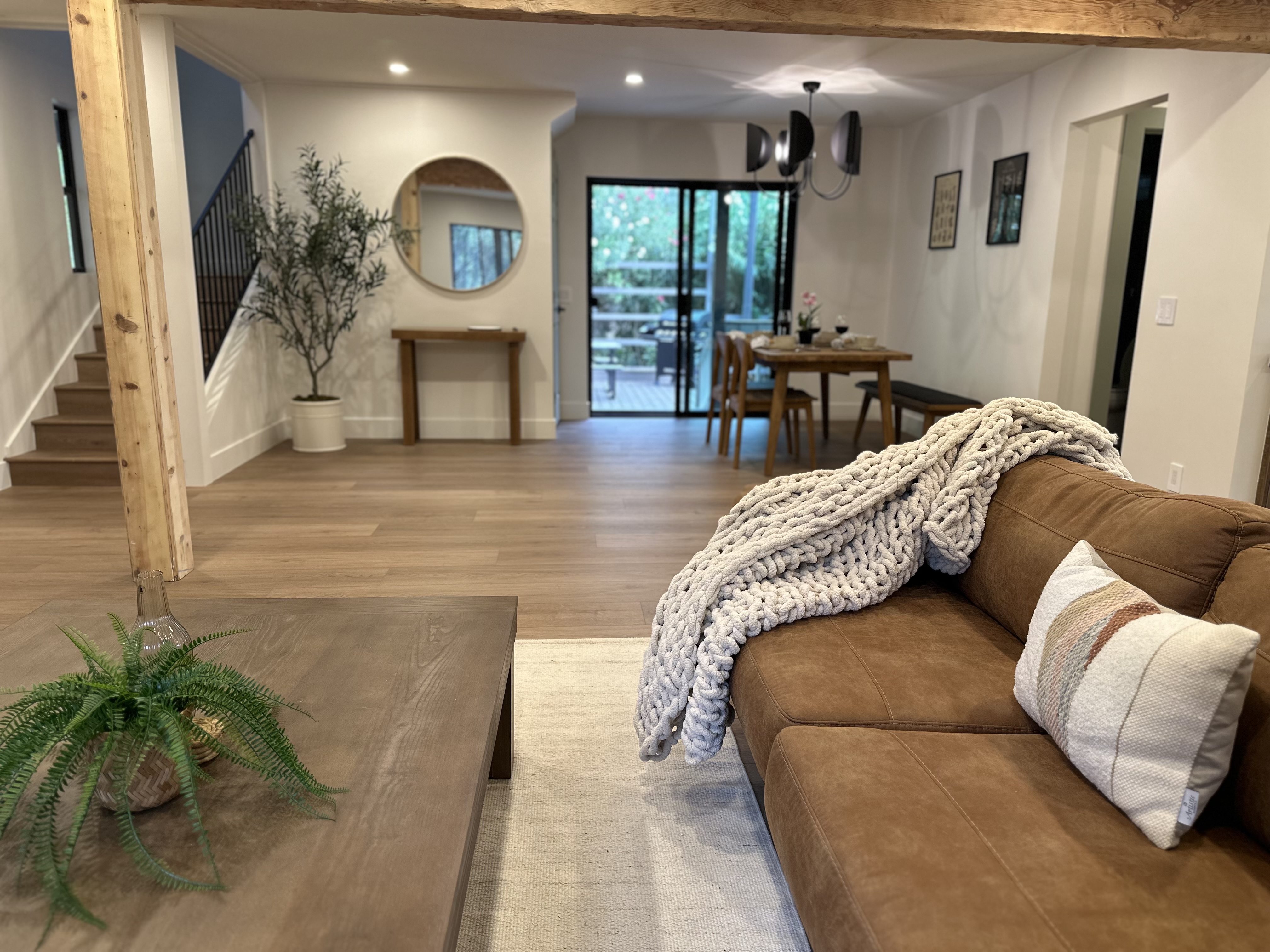 Living room and entry