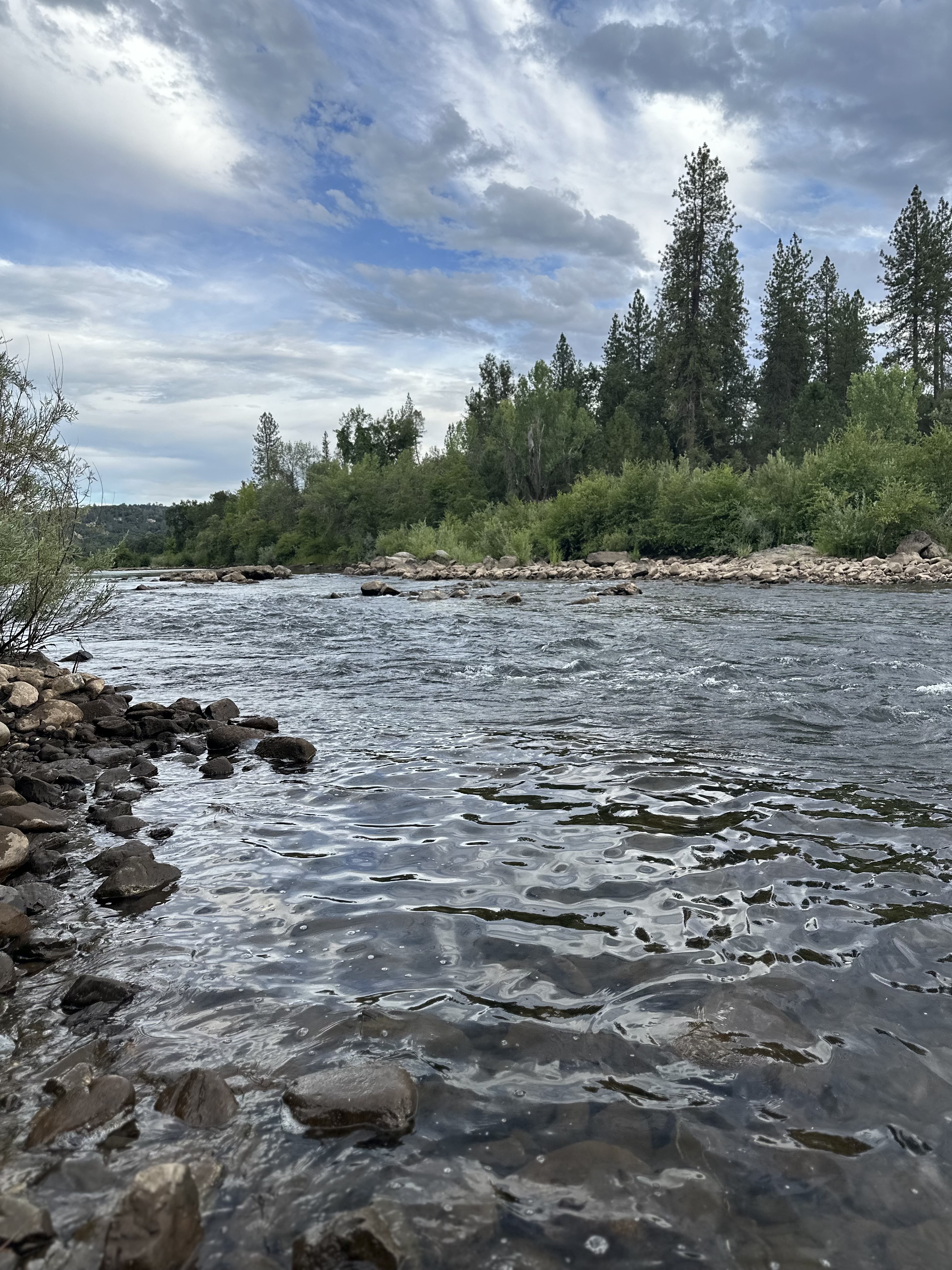 The South Fork of the American River below the house